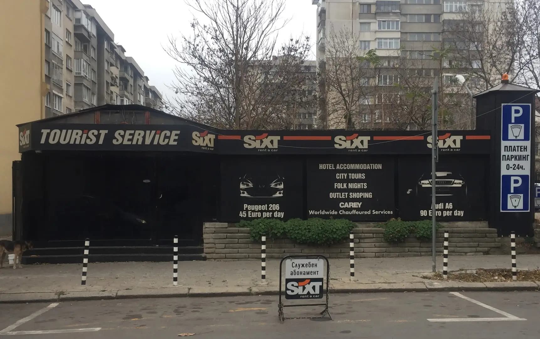 Sixt rent a car Sofia Ramada Hotel