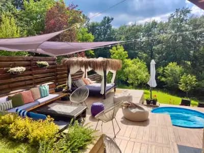 Къща за гости Романс | Guest House Romance | Къща с басейн Орешак | Джакузи | Сауна | Pet Friendly