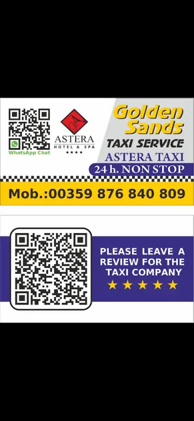 Taxi service Golden sands - Astera taxi