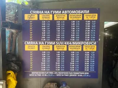 Сервиз за гуми Гео Милев