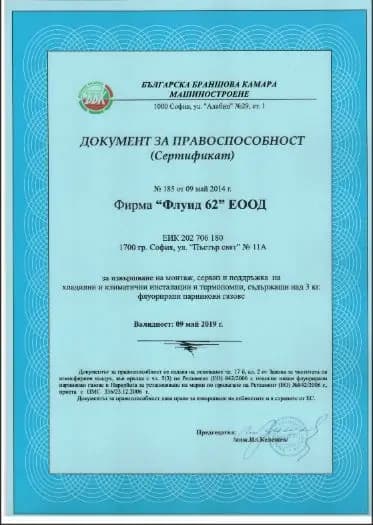 Климатици -"Флуид 62" ЕООД