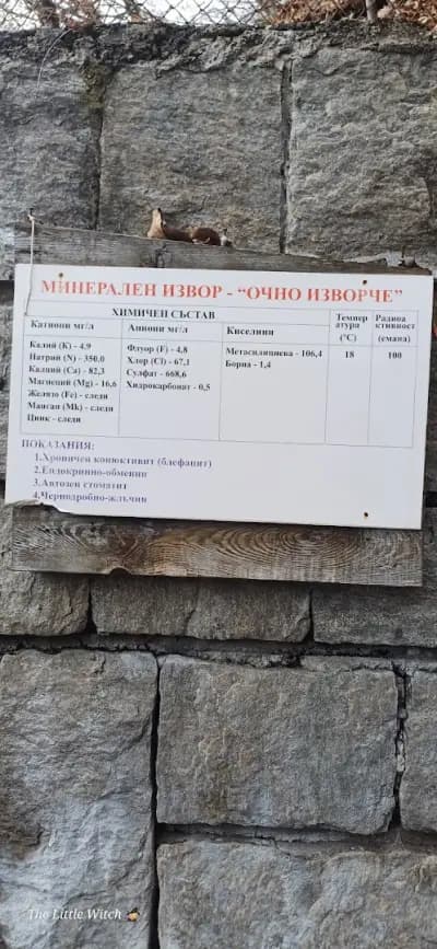 Минерален извор „Очно изворче“ - Нареченски бани