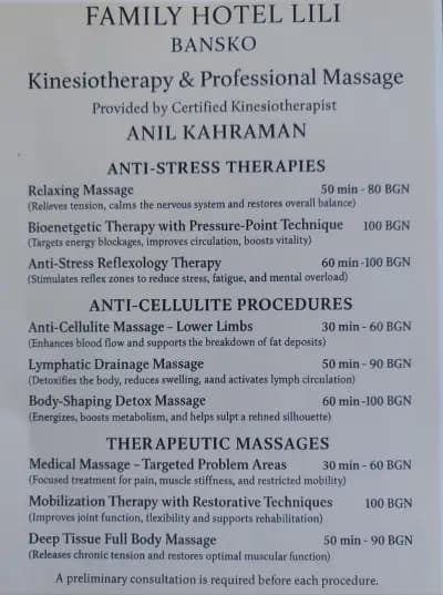 Physiotherapist Anıl Kahraman / Физиотерапевт Анъл Кахраман