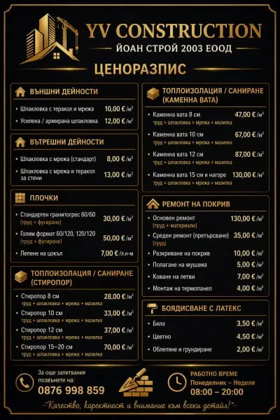 YV CONSTRUCTION ЙОАН СТРОЙ 2003