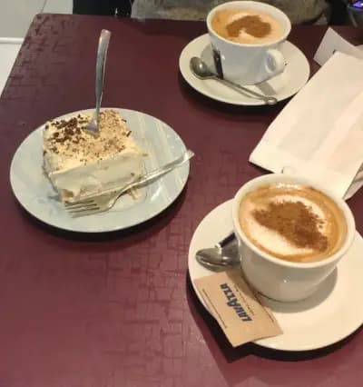 Vanilla coffee&food