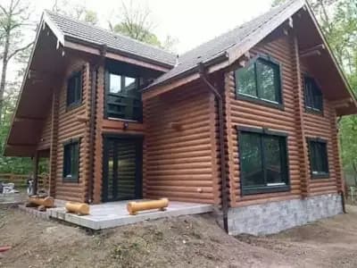 Дървени сглобяеми къщи ремонт на покриви изграждане на покриви и дървени конструкции Грийн Лог Хаус Еоод