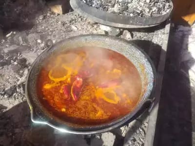 Кафана Гладни вук, сръбска скара