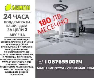 ЛИМОН Професионално почистване