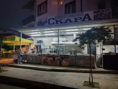 Скара на Дървени Въглища х-л ЧЕРНОМОРЕЦ