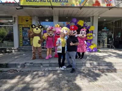 Слон-Балон МАРАША - БАЛОНИ С ХЕЛИЙ , УКРАСИ ,ФОЙЕРВЕРКИ