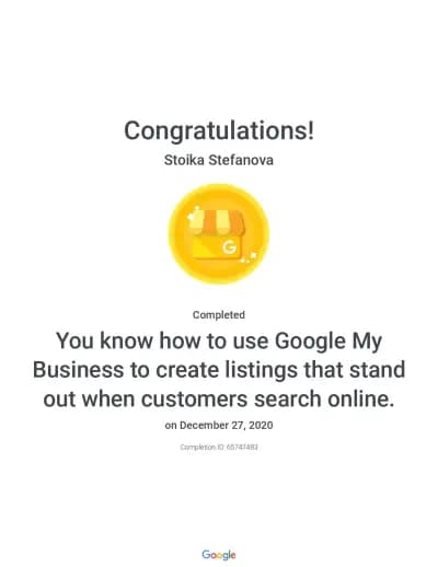 Stoyka Stefanova - Web designer, SEO specialist, Copywriter