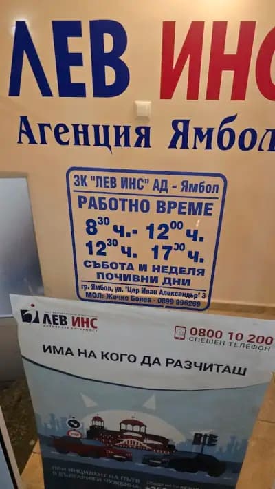 ЗАСТРАХОВАТЕЛНА КОМПАНИЯ ЛЕВ ИНС