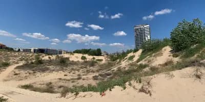 Wild sand dunes Sunny Beach