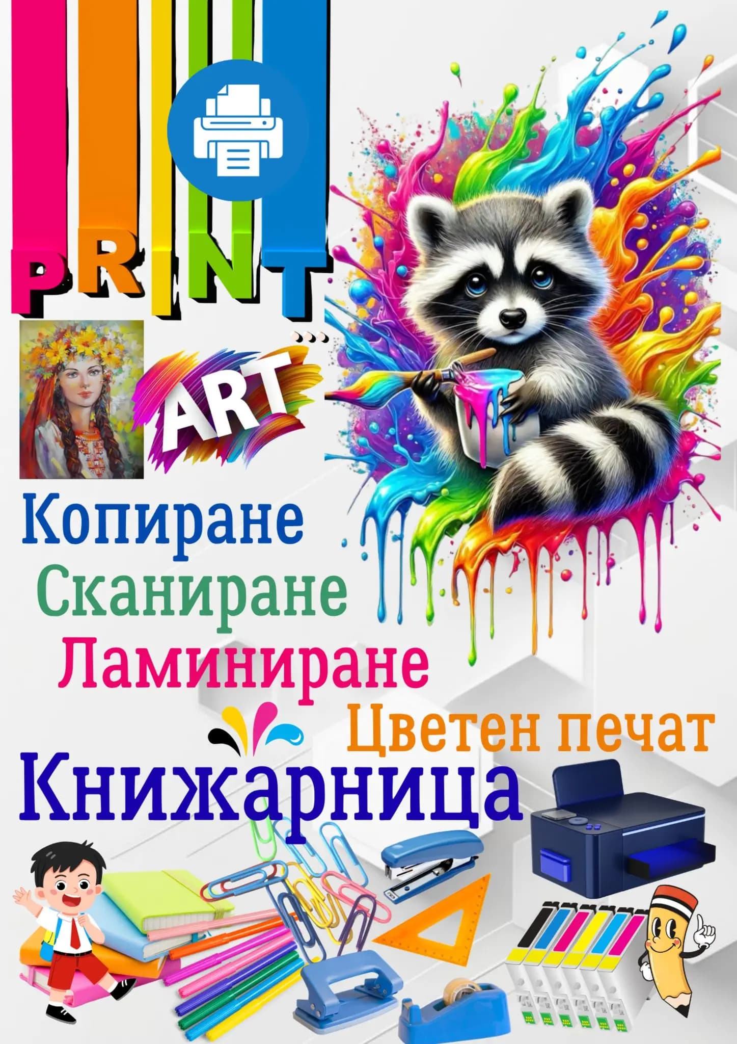 Копирни услуги и книжарница