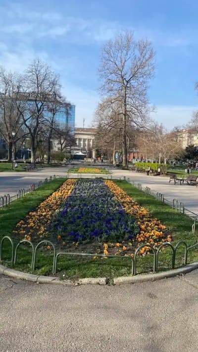 Фонтаните пред Народен театър "Иван Вазов"